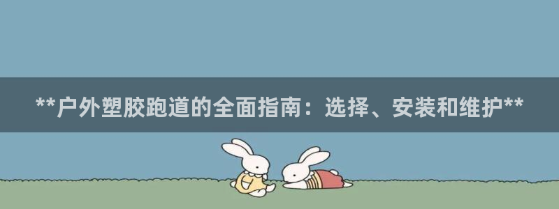 红足1世官网：**户外塑胶跑道的全面指南：选择、安装和维护**
