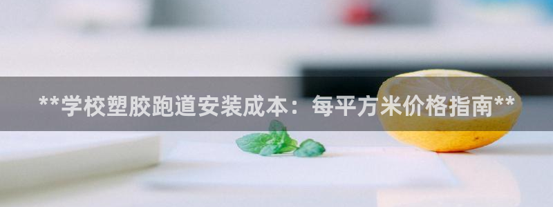 777814红·足一世比分篮球：**学校塑胶跑道安装成本：每平方米价格指南**