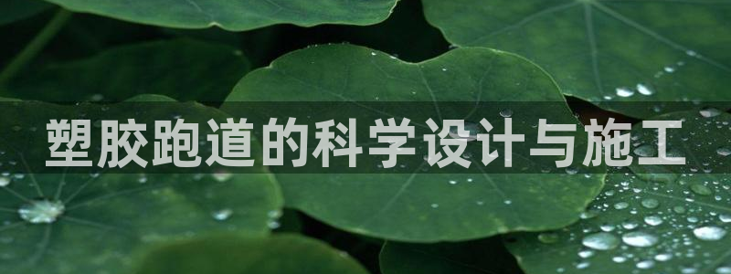 66814红足：塑胶跑道的科学设计与施工