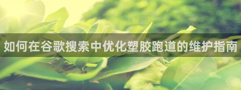 红足一1世手机开奖：如何在谷歌搜索中优化塑胶跑道的维护指南